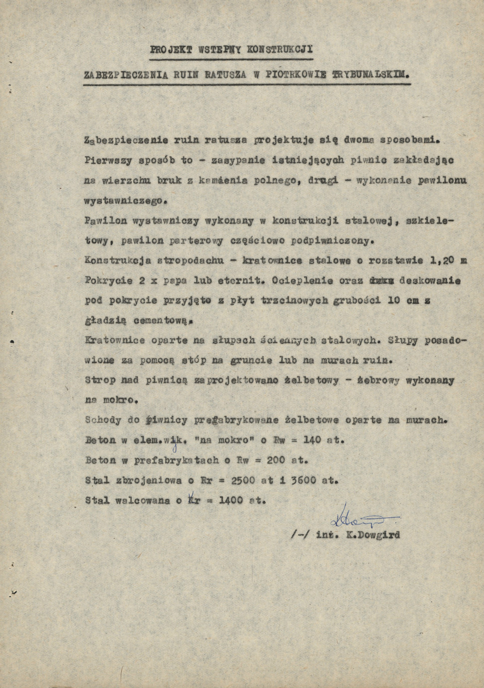 Propozycje zagospodarowania Rynku trybunalskiego, Prezydium Miejskiej Rady Narodowej zespół nr 199, dokumentacja techniczna sygn. 2458